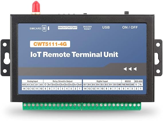 CWT5111 8DI 4AI 8DO 4g Remote Data Acquisition Module Rtu Modem Support M2M Application