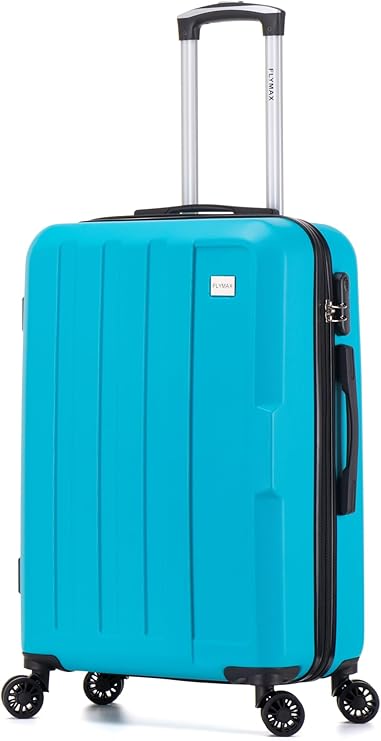FLYMAX XL 32" Extra Large Suitcase 4 Wheel Lightweight Luggage Hard Shell Check in Hold Travel ABS 143 Litre Capacity Travel Case with 3 Digit Combination Lock + Telescopic Handle Red