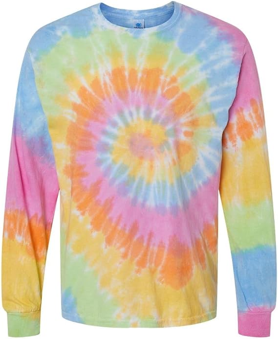 Tie-Dye Adult 5.4 oz. 100% Cotton Long-Sleeve T-Shirt 3XL ETERNITY