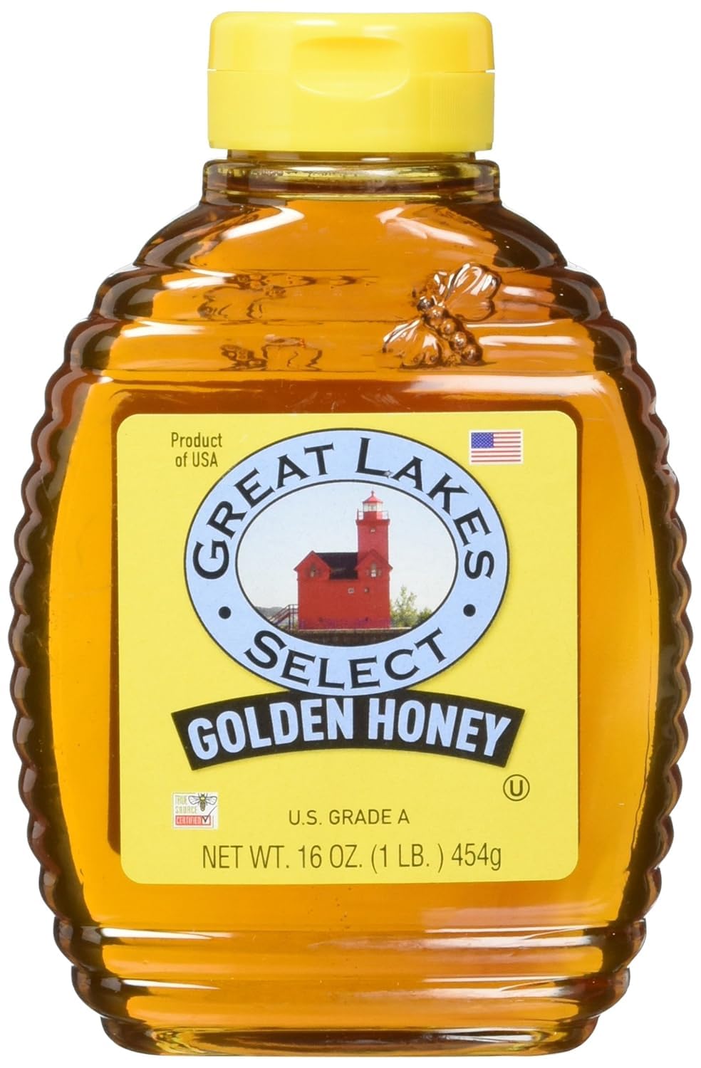 Great Lakes Select Golden Honey, U.S. Grade A, 16-Ounce Bottles Pack of 1