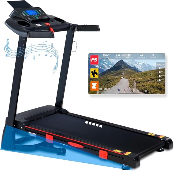 ATEEDGE Treadmills for Home, 15% Auto Incline, Foldable, 350LB Capacity