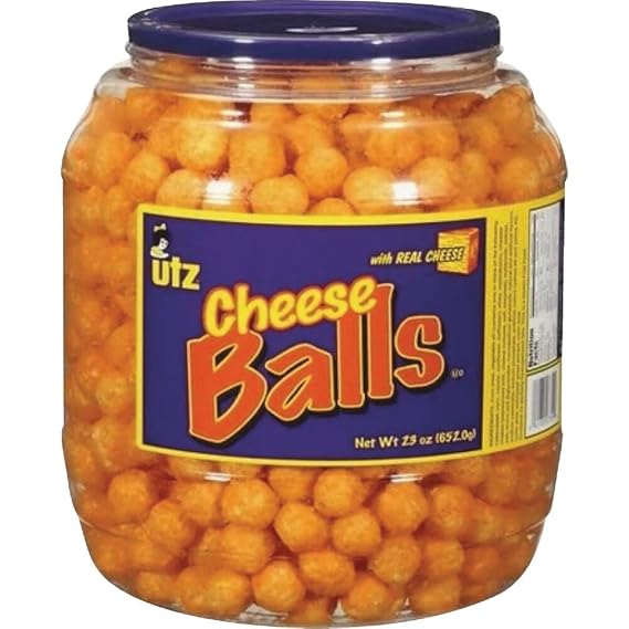 Utz Gluten-Free Cheese Balls, 23 oz Barrel