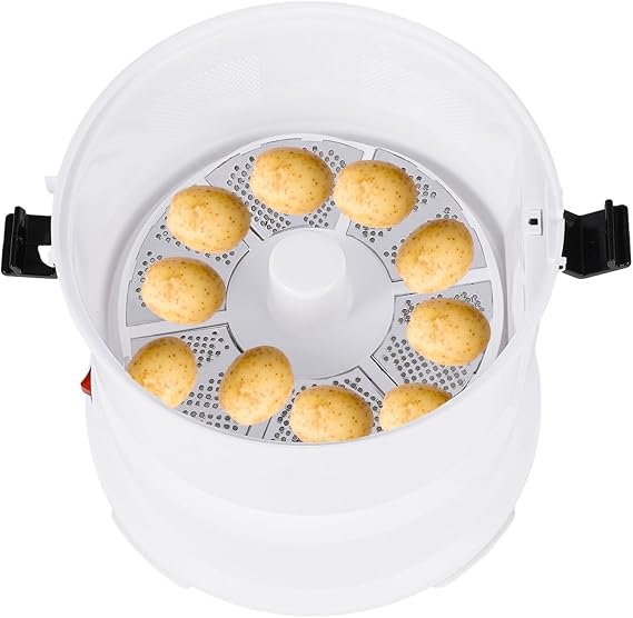 Automatic Potato Peeler, 85W Electric Potato Peeler Automatic Peeling Machine P01, Versatile One-button Drive Potato, Orange, Apple, Peeler Spinner (P01)