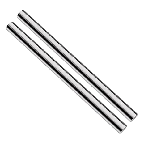 Round Steel Rod, 20mm HSS Lathe Bar Stock Tool 300mm Long, for Shaft Gear Drill Lathes Boring Machine Turning DIY Craft Tool, 2pcs DRINYOUNG(20mm x300mm 2pcs)