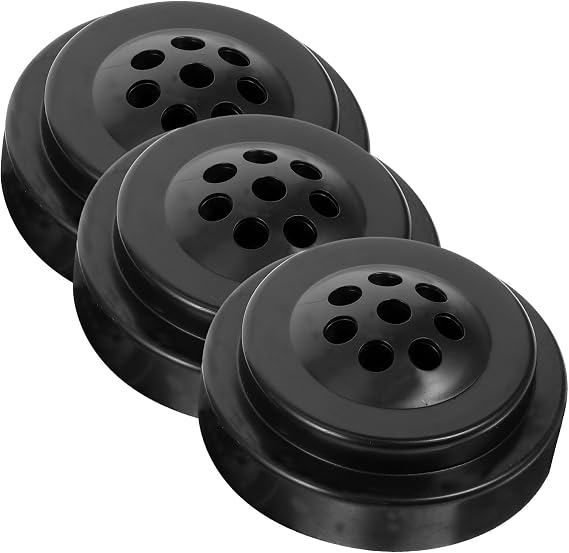 BESPORTBLE Miniature 8 Hole Flag Stand Base, Mini Flag Stand Holder, Eight Hole Black Base Flag Holders for Almost All Desk Small Mini Flags 3Pcs