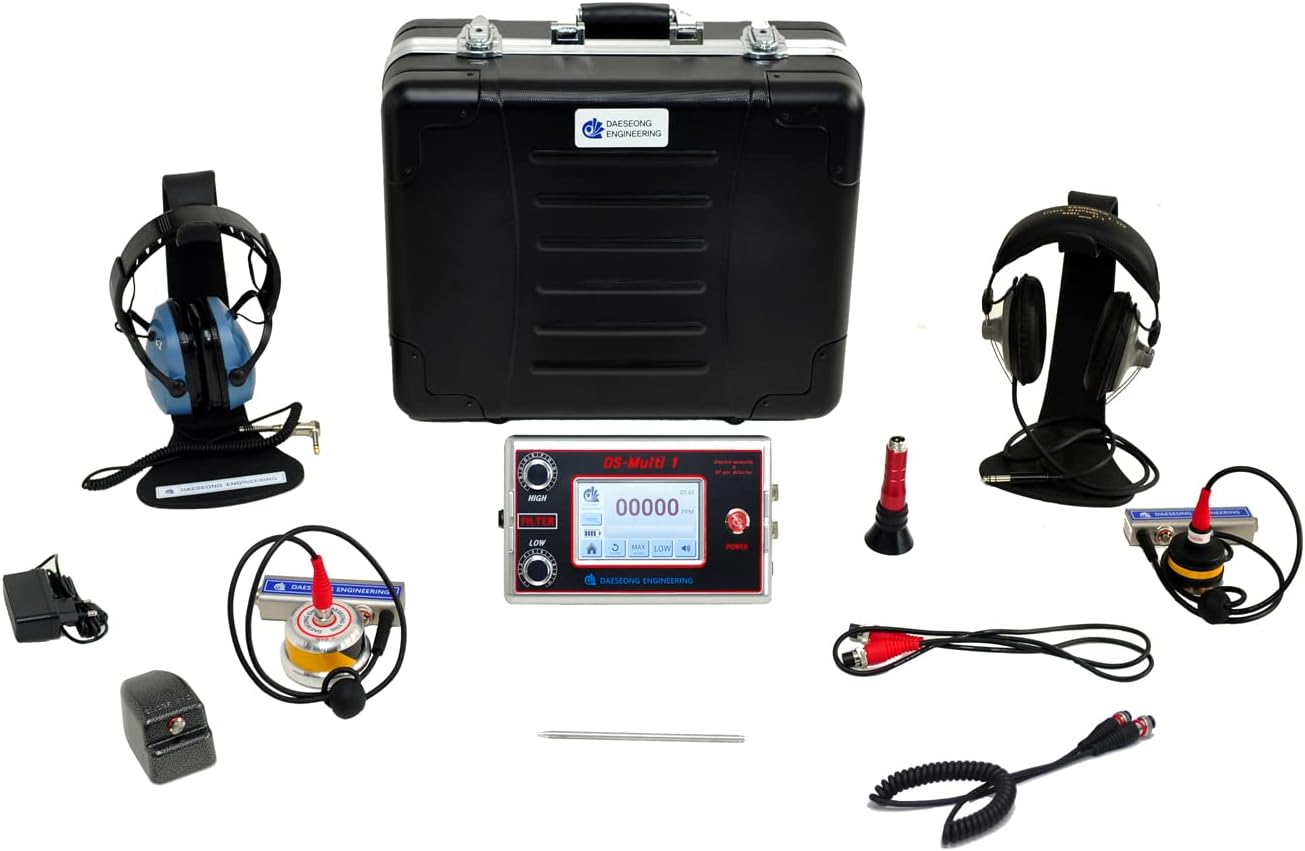 Ds-Multi1, Water Leak Detector kit, Gas Leak Detector, Pool Leak Detector, Underground Leak Detector, Combination of Gas Detector and Leak Detector, Gas and Sound Leak Detector