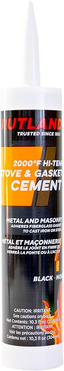 Rutland Stove Gasket Cement Black 10.3 Oz Cartridge - 78