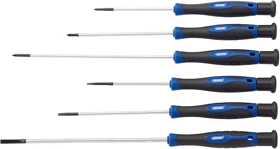 Draper Extra Long Precision Screwdriver Set (6 Piece) 28119 [Energy Class A]