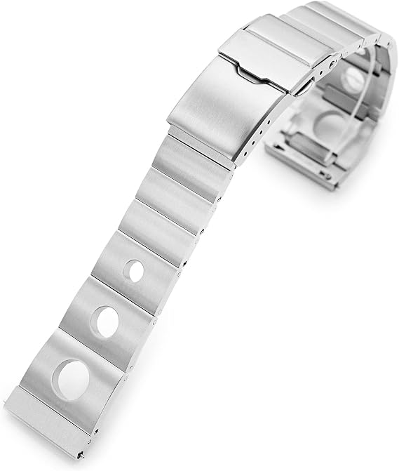 MiLTAT 20mm RB version II QR Metal Watch Band Straight End Quick Release, Baton Clasp