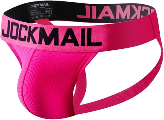 JOCKMAIL Mens Jockstrap Mesh Underwear Jock Straps Male Athletic Supporters Male Underwear
