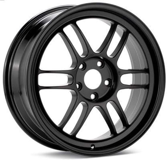 Enkei 379-570-4935BK RPF1 Racing Wheel 15x7 +35 4x100 Black Paint