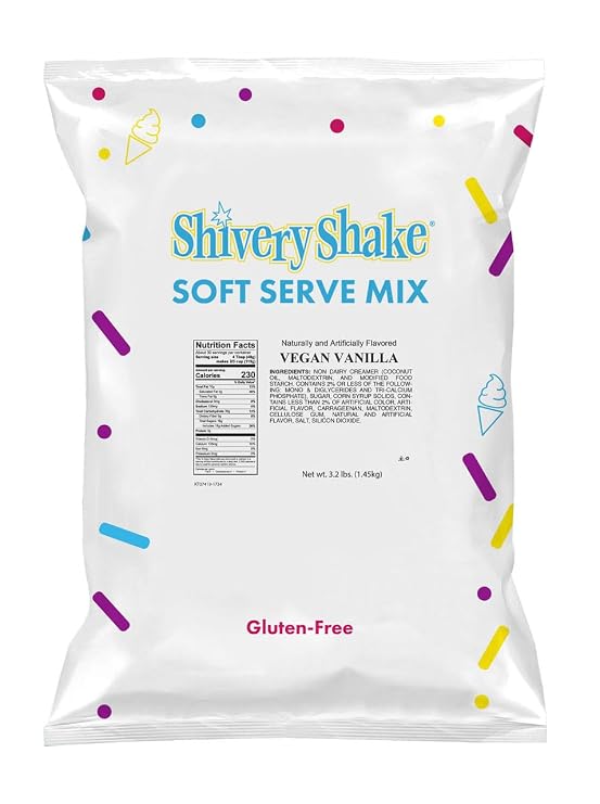 Shivery Shake VEGAN Vanilla Soft Serve Ice Cream Mix, 3.2 lb. bag