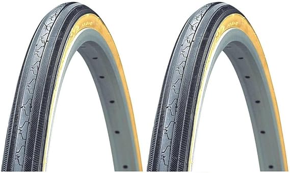Kenda K35 Gumwall Sidewall 27 x 1-1/4 Road Bicycle Tires Wire Bead, Pair (2 Tires)