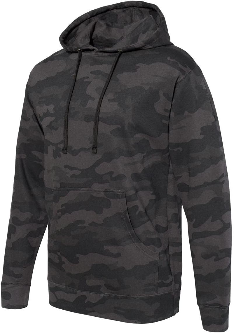 Independent Trading Co. - Midweight Hooded Sweatshirt - SS4500 - XL - Black Camo