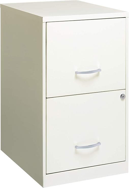 18" Deep 2 Drawer Metal File Cabinet