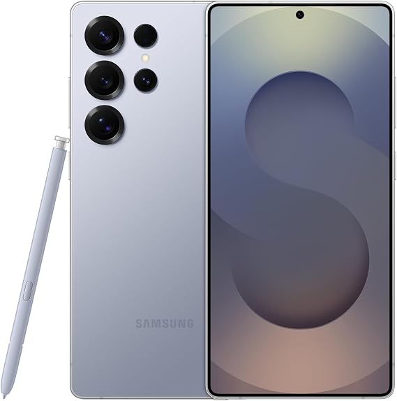 Samsung Galaxy ​S25 Ultra 5G (2025) ​1TB ​Storage​ + 12GB RAM SM-S938B ​Qualcomm Snapdragon 8 Elite SIM Free Factory Unlocked​ Android 15 Smartphone (Titanium Silver Blue)