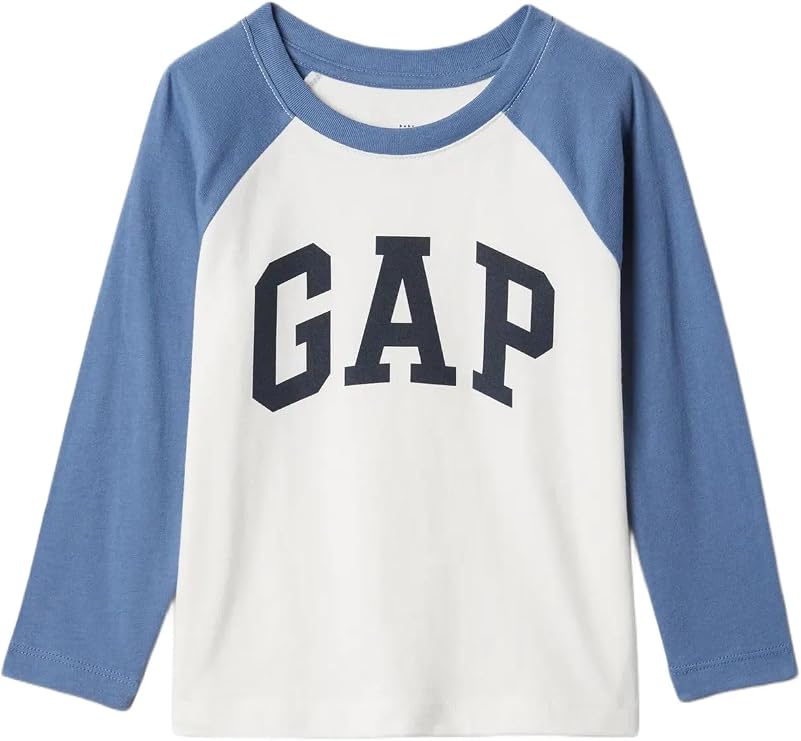 Gap Boys' Long Sleeve Logo Raglan Tee
