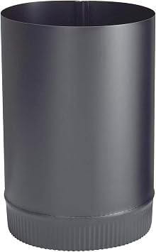 SELKIRK BM0104 8" x 12" 24 GA Stove Pipe, Black