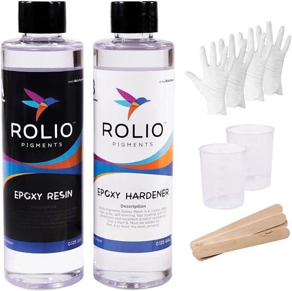 Rolio - Epoxy Resin and Hardener Casting Kit - Clear, 16oz