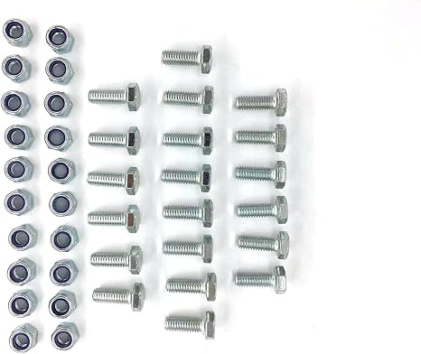 Replacement Auger Shear pin Bolts and Nuts Fits Snow Blower HS1132 HS928 HS828 HS724 HS624 (Set of 20)