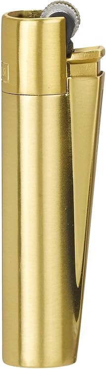 Clipper - Metal Lighter - Iconic Premium Refillable Butane Lighter - Replace Butane, Flint, and Spark Wheel for Unlimited Lights - Long-Lasting Durable Metal Body - 1 Pack - Gold
