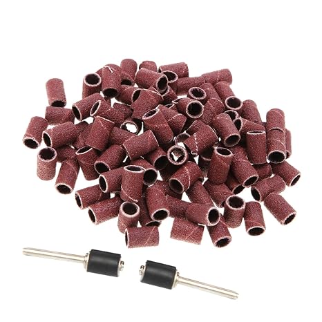 102 Pcs Set 1/2 Inch Emery Cloth Circle Sand Ring Burnish Tool