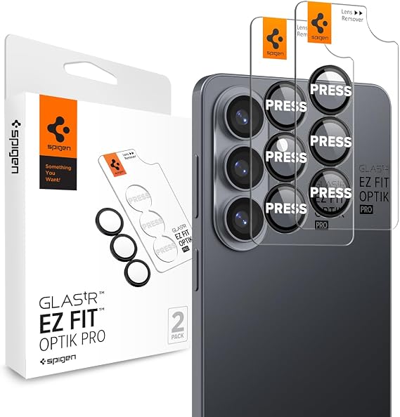 Spigen Camera Lens Protector for Galaxy S26 - Black [2 Pack]