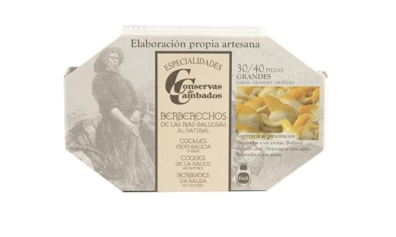 Conservas de Cambados Cockles Packed in Brine (4 oz/111g Tin)