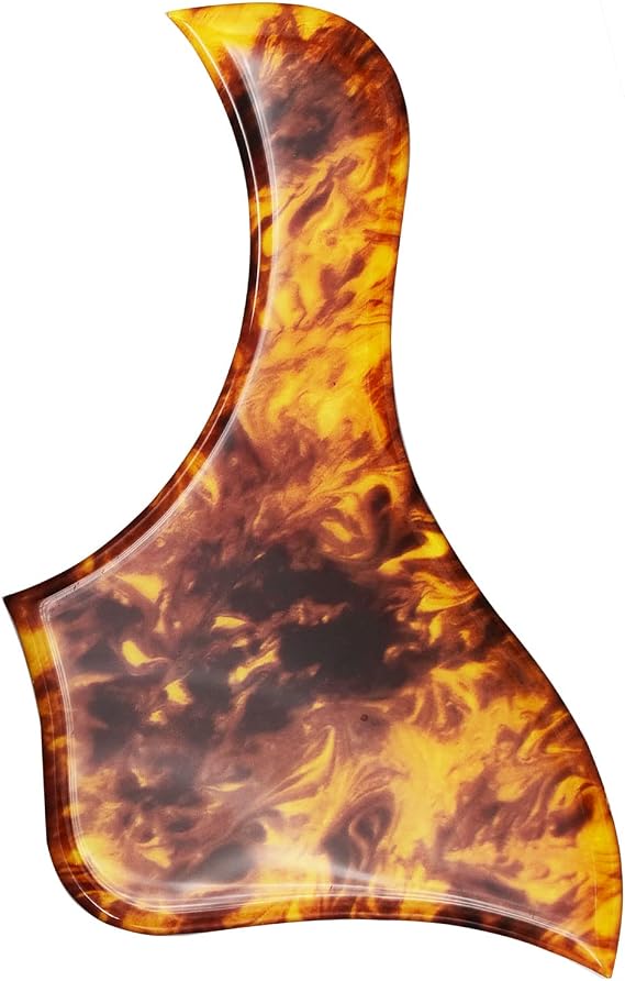 Acoustic Guitar PickGuard, Beveled Edge, Thickening, Fit for Taylor Acoustic Guitar-Clear Amber