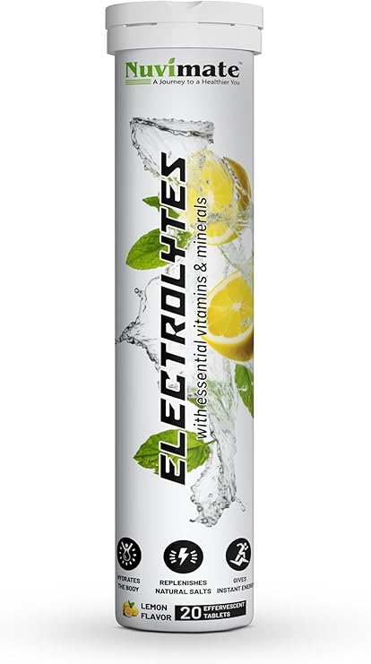 Electrolytes & Hydration Tablets 60 pcs High Strength, Potassium Supplements Chloride & Sodium, Gluten Free for Gym Workout (Pack of 3)