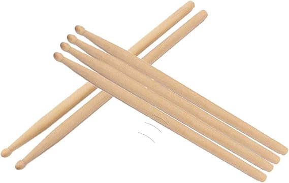 American Classic 5A Wood Drum Sticks Practice Music Band Maple Wood Drumsticks for Kids,Teen,Adult