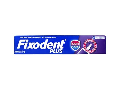 Fixodent Plus Denture Adhesive Cream Food Barrier 2 Ounce