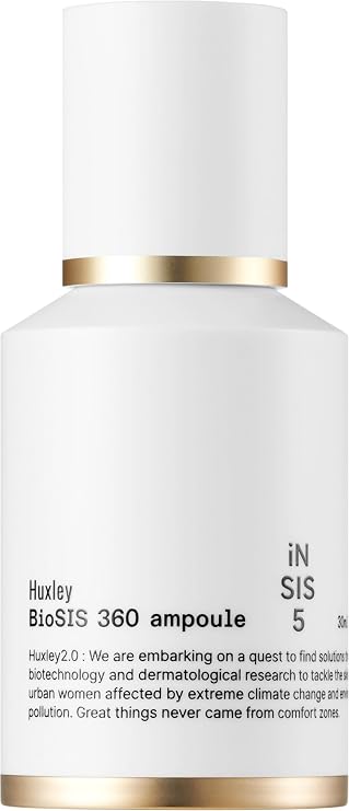 Huxley BioSIS 360 Ampoule 30 mL 2025 Glowpick #1 Anti-Aging Essence/Serum | Collagen Complex & Firming Gel-Serum for Fine Lines & Elasticity