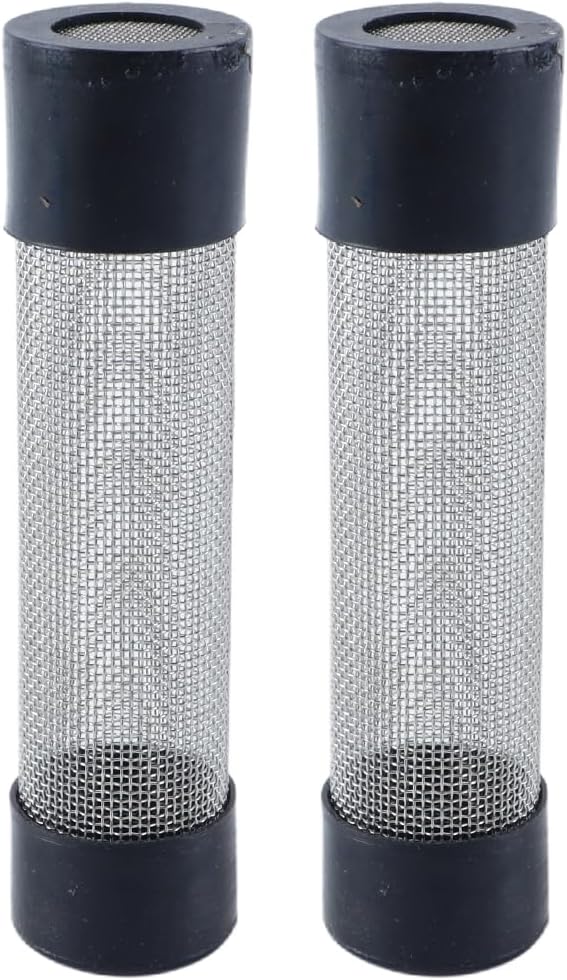 Ausi Stainless Steel Mesh Aquarium Filter Protector Freshwater Saltwater Inlet Pipe Guard Rust Resistant Easy Install​ 6.5X1.35cm