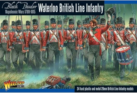 WarLord Wargames Delivered Games Black Powder Napoleonic British line Infantry Waterloo Campaign 1:56 Military Wargaming Plastic Model Kit