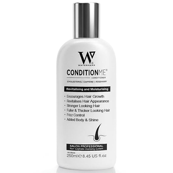 Watermans Hair Growth & Repair Conditioner, Boosts Hair Growth & Improves Density, Biotin & Niacinamide Infused for Thicker, Healthier Hair, Deep Hydration, Anti-Frizz & Breakage Defense, Sulfate-Free