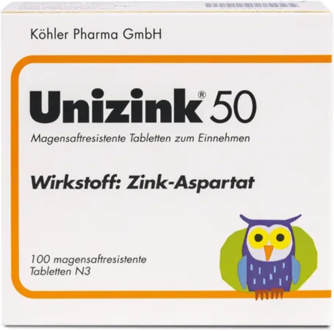 Plain Zinc 50 Tablets Pack of 100