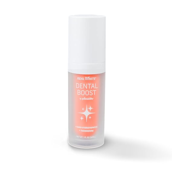 Primal Life Organic Real White Dental Boost Natural, Organic Teeth Whitener Peroxide Free Nano-Hydroxyapatite Paste
