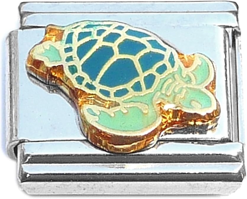 Swimming Ocean Sea Turtle Italian Charm