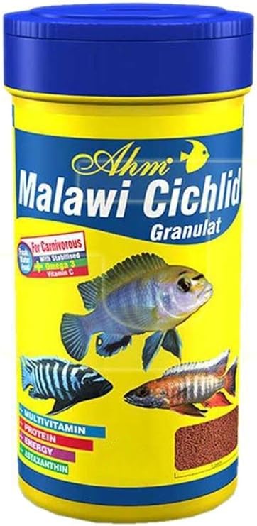 Ahm Malawi Cichlid Granulat 250 Ml Balık Yemi [Enerji Sınıfı A+]