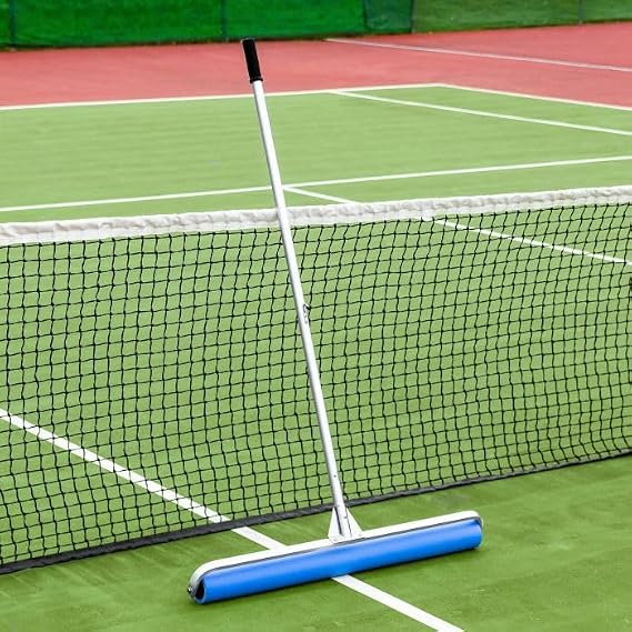 Tourna Dri Ready Roll Tennis Court Squeegee (Blue) - Optional Replacement Roller