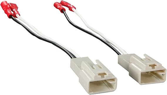 Metra Speaker Harnesses - 72-8104 Fits Select Honda/Hyundai/Isuzu/Lexus/Mitsubishi/Pontiac/Scion/Subaru/Toyota Vehicles 1988-2025 | Plug in wire adapter for factory audio connectors, also compatible with Subaru Hyundai Mitsubishi Pontiac Isuzu, no splicing