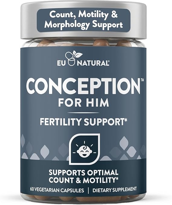 Eu Natural Conception for Him, Male Fertility Supplements, 60 Veg Capsules