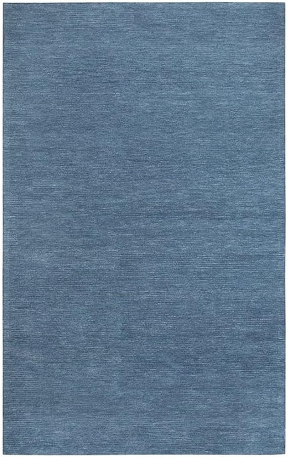 Rizzy Home Alora Decor Emerson 5' x 8' Solid Blue/Gray/Rust/Blue Hand-Tufted Area Rug
