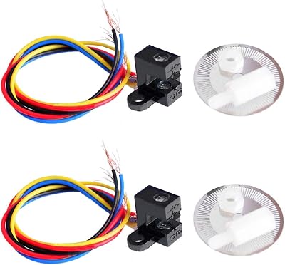 Ximimark 2Pcs Photoelectric Speed Sensor Encoder Coded Disc Code Wheel for Smart Car C B D E Models