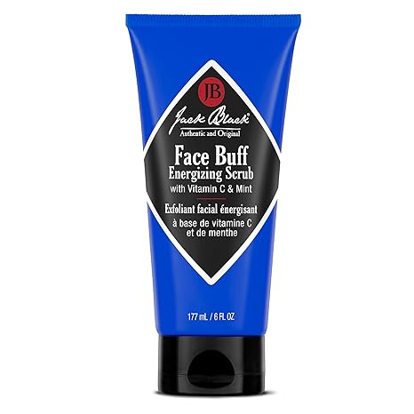 Jack Black Face Buff Energizing Scrub - Mens Pre Shave Cleanser & Scrub, Exfoliating Face Wash