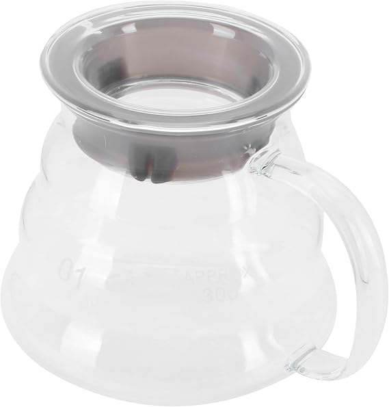 Clear Glass Coffee Server,Professional Glass Coffee Carafe Coffee Pot for Bar Kitchen Counter (300ml)