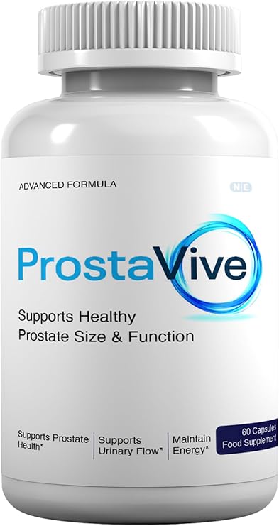 Prostavive Prostate Support Capsules, Urine Flow Formula, Reduces Bladder Discomfort, 60 Capsules, Vegan, Vegetarian, Gluten Free