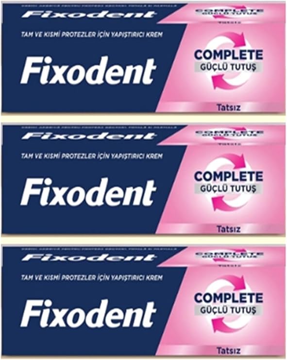 Fixodent Diş Protez Yapıştırıcı Güçlü Tatsız 47Gr X3 Adet