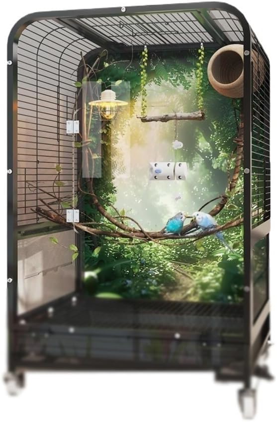 Bird Flight Cage Luxury Parrot Villa Spacious Large Bird Cage Home for Happy Birds Perfect Parakeet Nesting House Cockatiels, Parrots